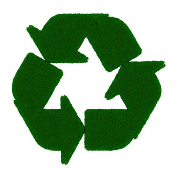 Recycle grass symbol