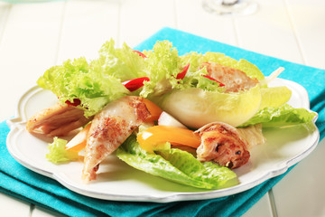 Chicken and vegetable salad