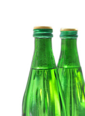 Two green bottles