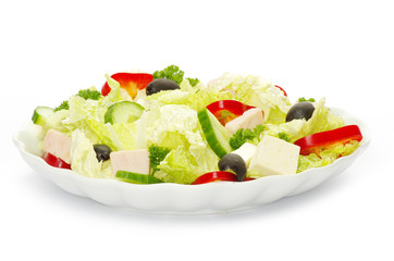 salad in plate