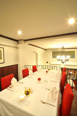 Interior of modern restaurant