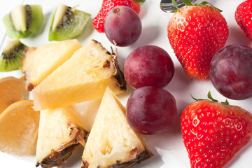 Pieces of fruit