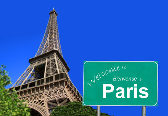 Welcome to Paris sign