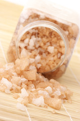 Bath salt in jar
