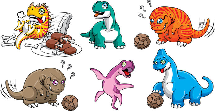 Dinosaur character set