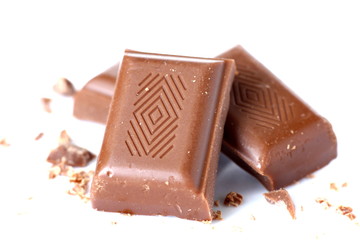 Pieces of chocolate