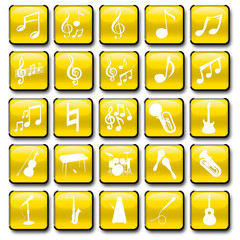 音楽のアイコンセット