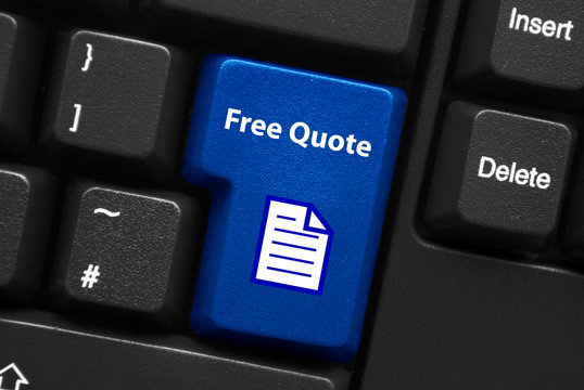 "FREE QUOTE" Web Button (calculate price online get a quotation)