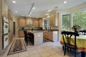 Kitchen with eating area