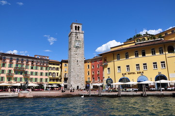 Die sch&ouml;ne Stadt Riva am Gardasee