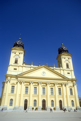 Fototapeta na wymiar Protestant church, Debrecen, Hungary
