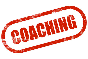Grunge Stempel rot COACHING