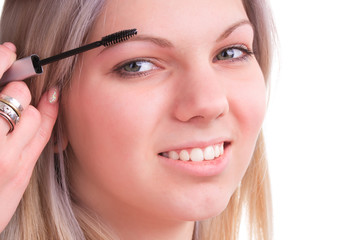 Fototapeta premium Makeup artist at work