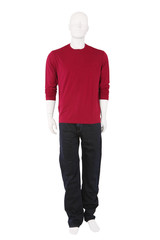 Male mannequin dressed in fashionable clothes
