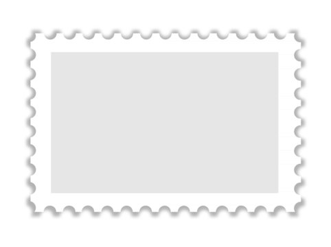Blanko Briefmarke