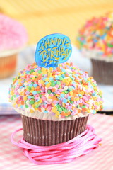 Birthday cupcake