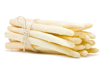 Fresh cut white asparagus - obrazy, fototapety, plakaty