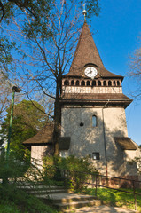 Bell tower of the church of Avas