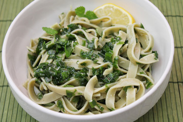 Nudeln mit Bärlauch