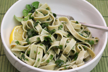 Nudeln mit Bärlauch