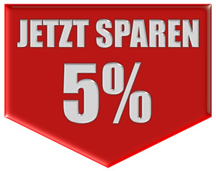 Marker rot Pfeil unten JETZT SPAREN 5%