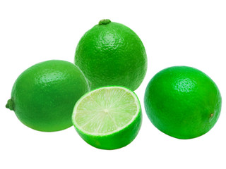 lime isolated on white background