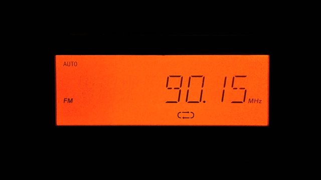 Scanning Frequencies - Red Display of Micro HiFi Systems