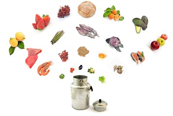 Lechera antigua de dieta