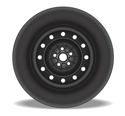 Fototapeta premium Steel Rim with Tire