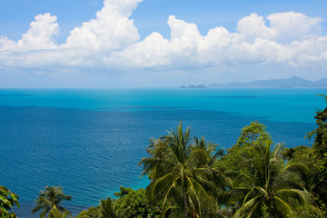 View of the island Samui , Thailand