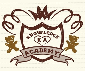 Vector Bear Academy Emblem
