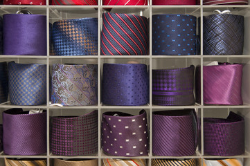 collection of neckties