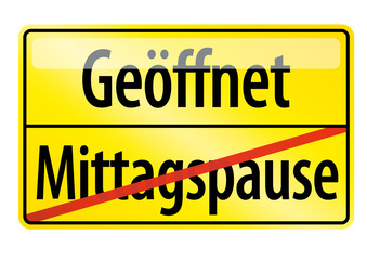 Obraz premium Geöffnet