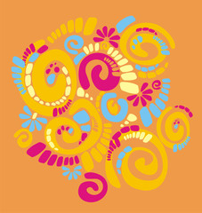 pattern with original spiral structure