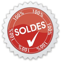 étiquette 100% soldes