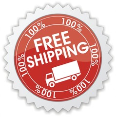étiquette 100% free shipping