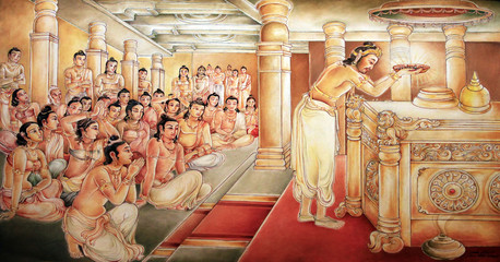 Picture in a temple