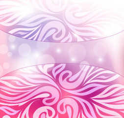 Fototapeta na wymiar abstract pink background with blur and pattern