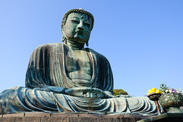 Obraz premium Amida Buddha (Daibutsu) at Kōtoku-in - Kamakura, Japan