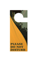 Do not disturb sign