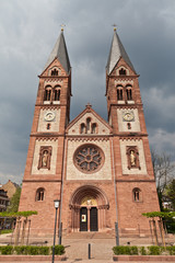 Fototapeta na wymiar Bonifatiuskirche Heidelberg
