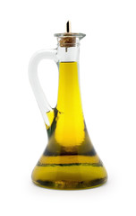 Isolated Olive Oil Bottle