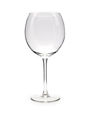 Isolated Empty Wine Glass