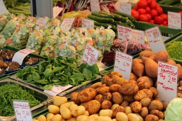 Gemüse auf dem Markt