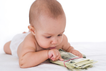 newborn and money
