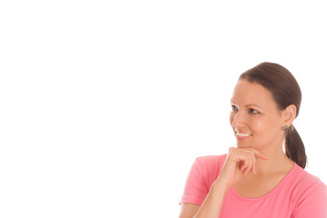 Fototapeta premium beautiful young woman standing