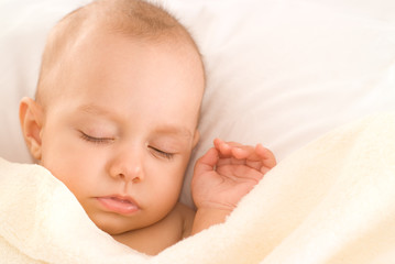 portrait of a beautiful newborn