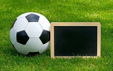 Ballon de football avec tableau noir - Soccer and Chalkboard