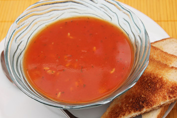 Tomatensuppe mit Reis