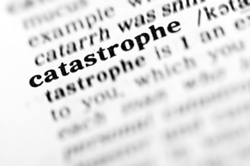 Fototapeta premium catastrophe (the dictionary project)